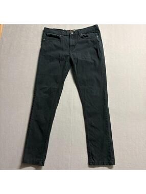 LR Scoop Skinny Jeans Black Stretch Denim W32 L32 Fits Like 33X28 Casual